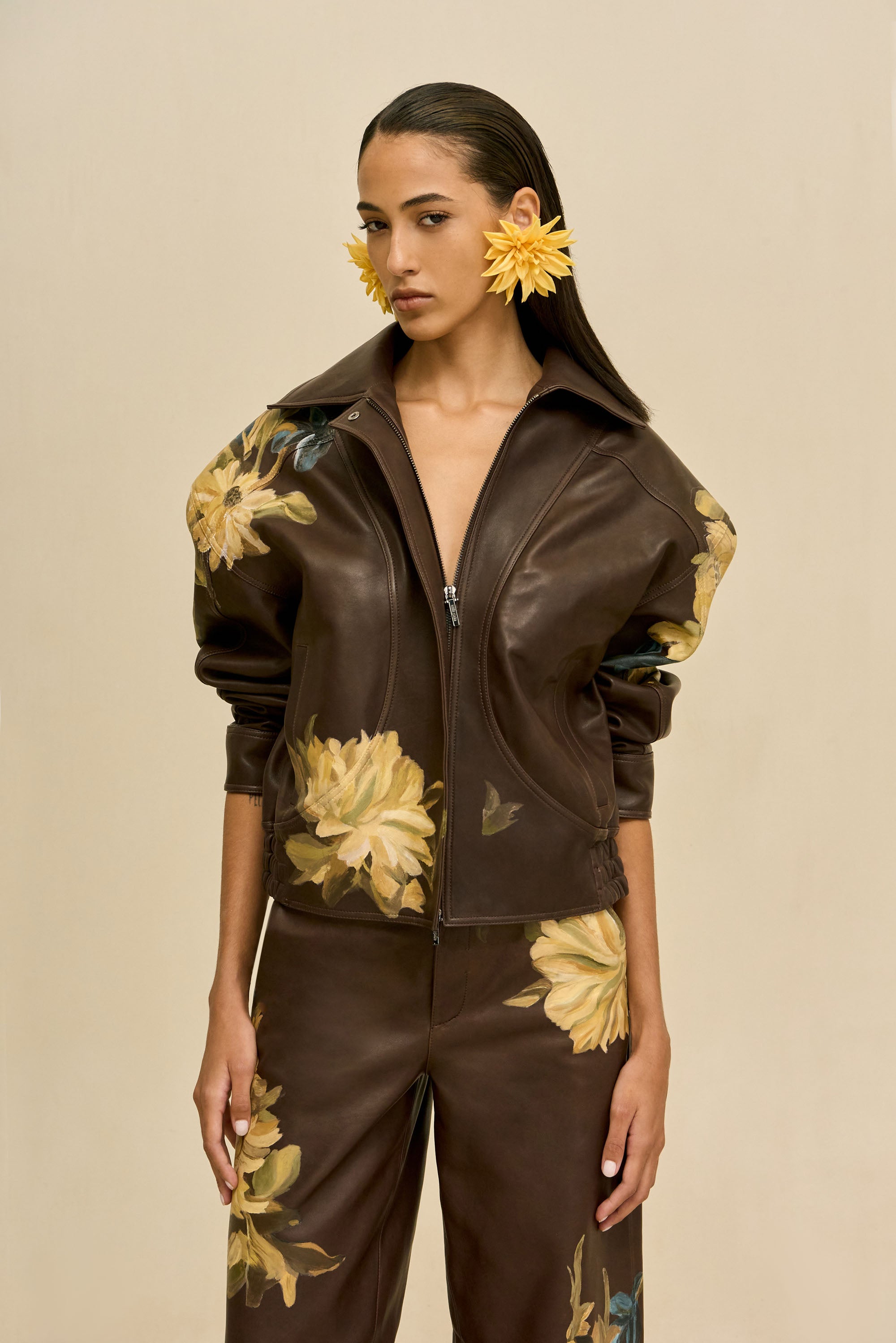 MATTHIEU LEATHER JACKET - LUWAK