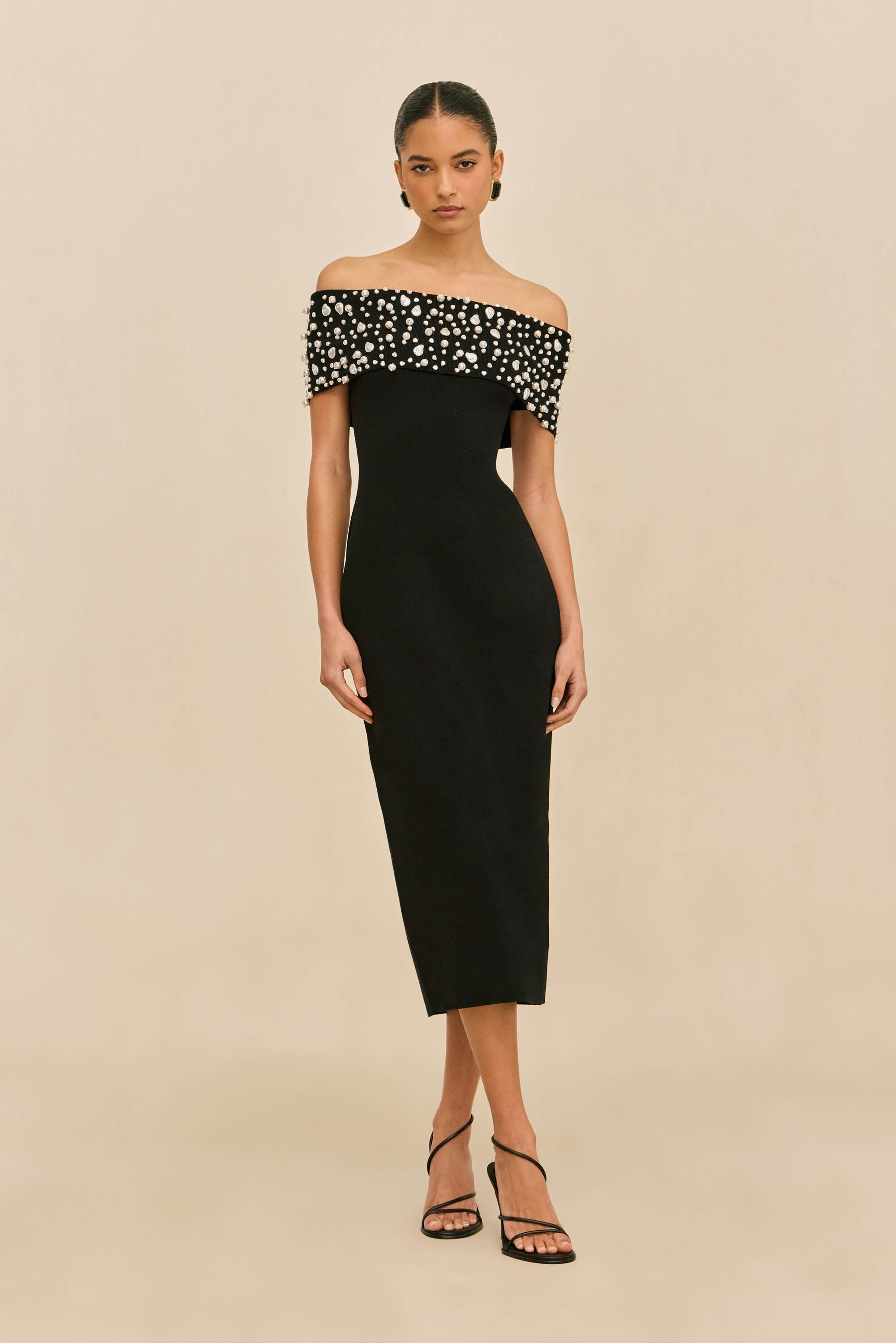 SUZIE KNIT DRESS - BLACK