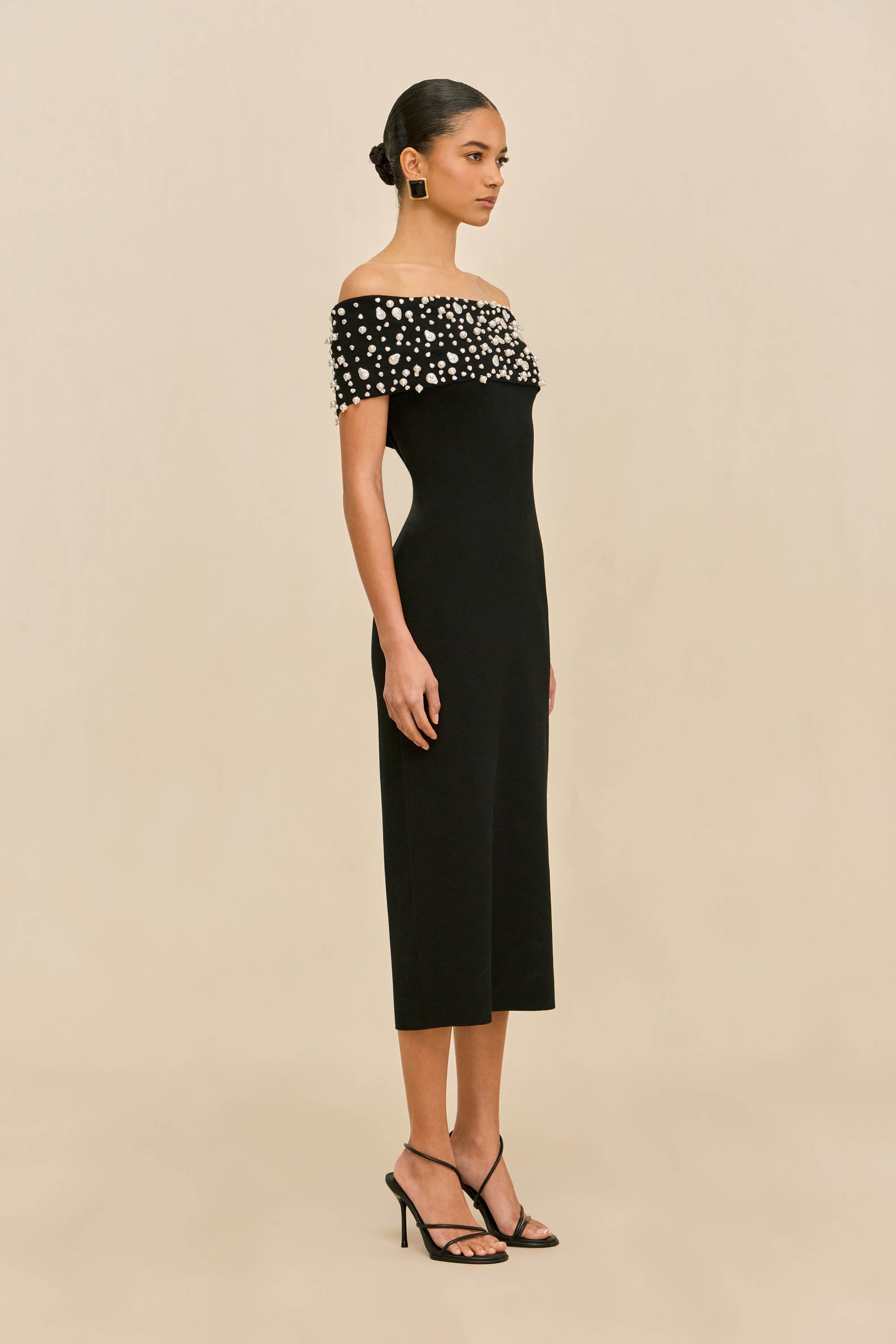 SUZIE KNIT DRESS - BLACK