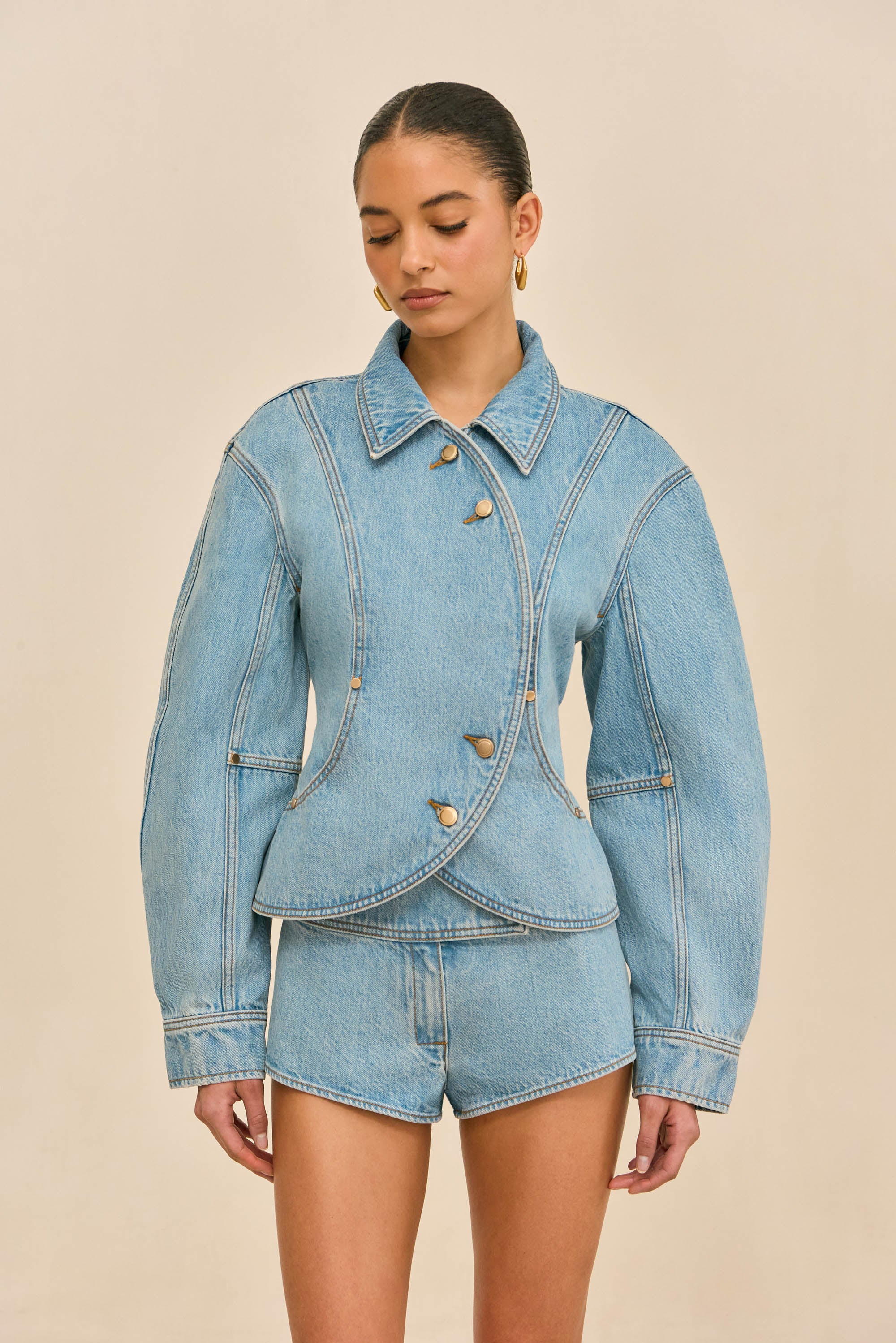 PACHA DENIM JACKET - VINTAGE BLUE