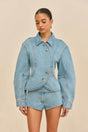 PACHA DENIM JACKET - VINTAGE BLUE
