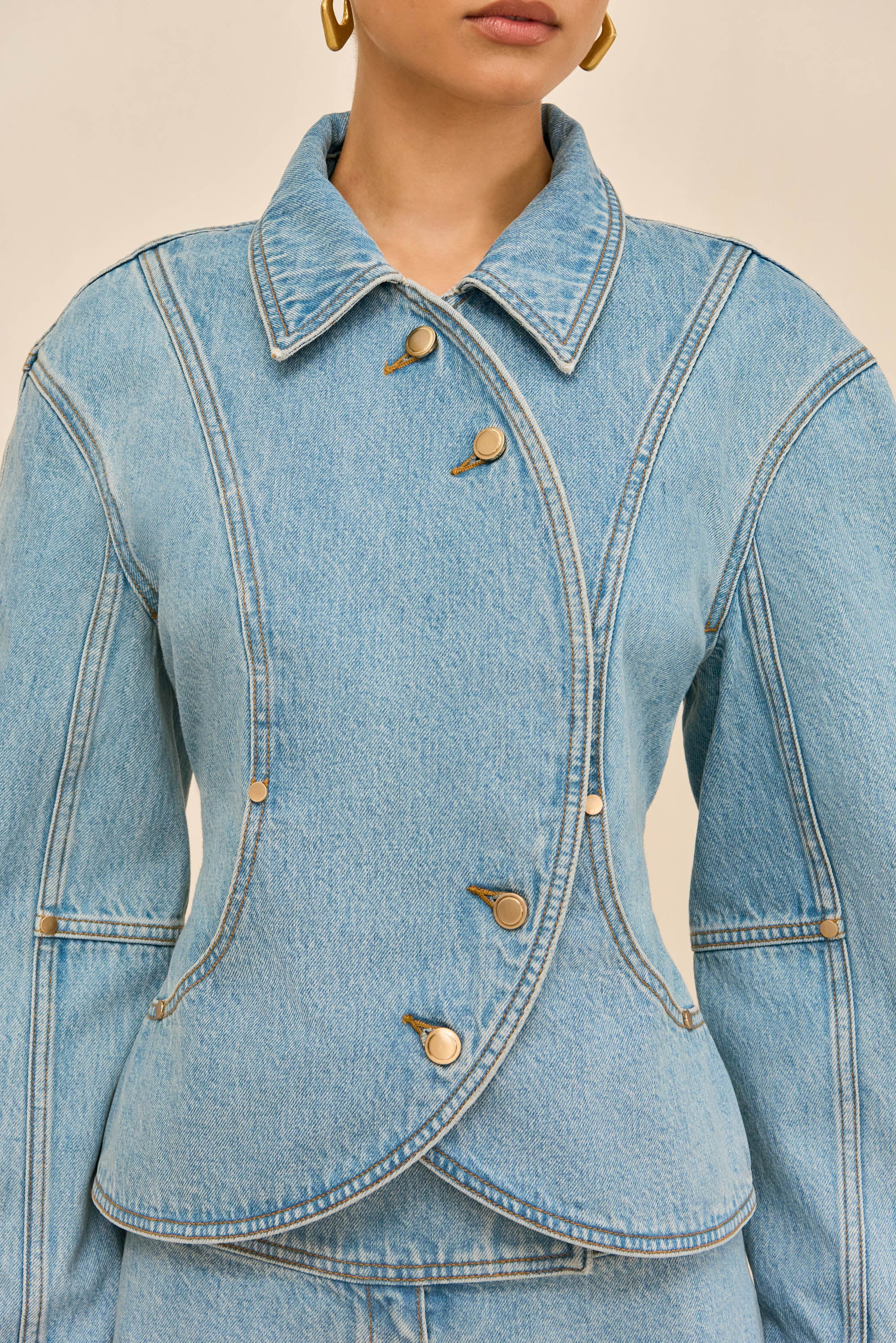 PACHA DENIM JACKET - VINTAGE BLUE