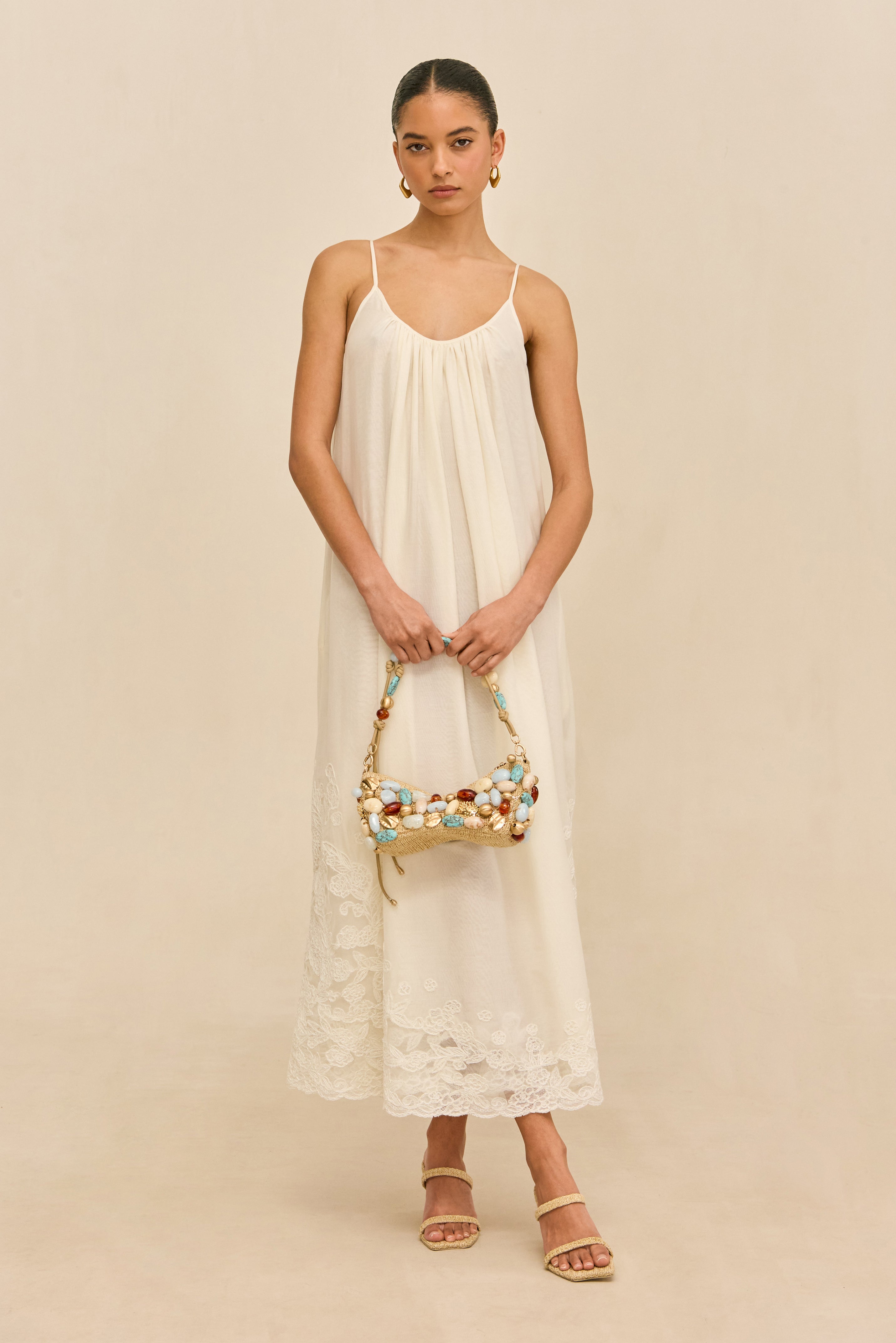 MAGDA DRESS - OFF WHITE