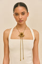OCTAVIA BOLO NECKLACE - ANTIQUE BRASS