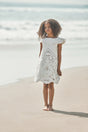 KIDS FRIDLI DRESS - OFF WHITE EMBROIDERY