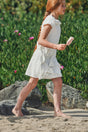 KIDS WISTERIA DRESS - OFF WHITE