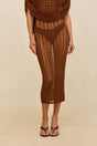 KAYA KNIT DRESS - SADDLE
