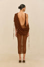 KAYA KNIT DRESS - SADDLE