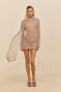 BEAUX DRESS - SMALL SADDLE STRIPE