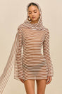 BEAUX DRESS - SMALL SADDLE STRIPE