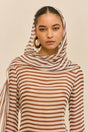 BEAUX DRESS - SMALL SADDLE STRIPE