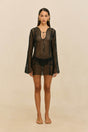 OMARA COVERUP DRESS - BLACK