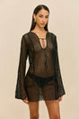 OMARA COVERUP DRESS - BLACK