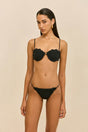 GRETA BIKINI TOP - BLACK