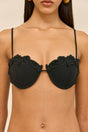 GRETA BIKINI TOP - BLACK