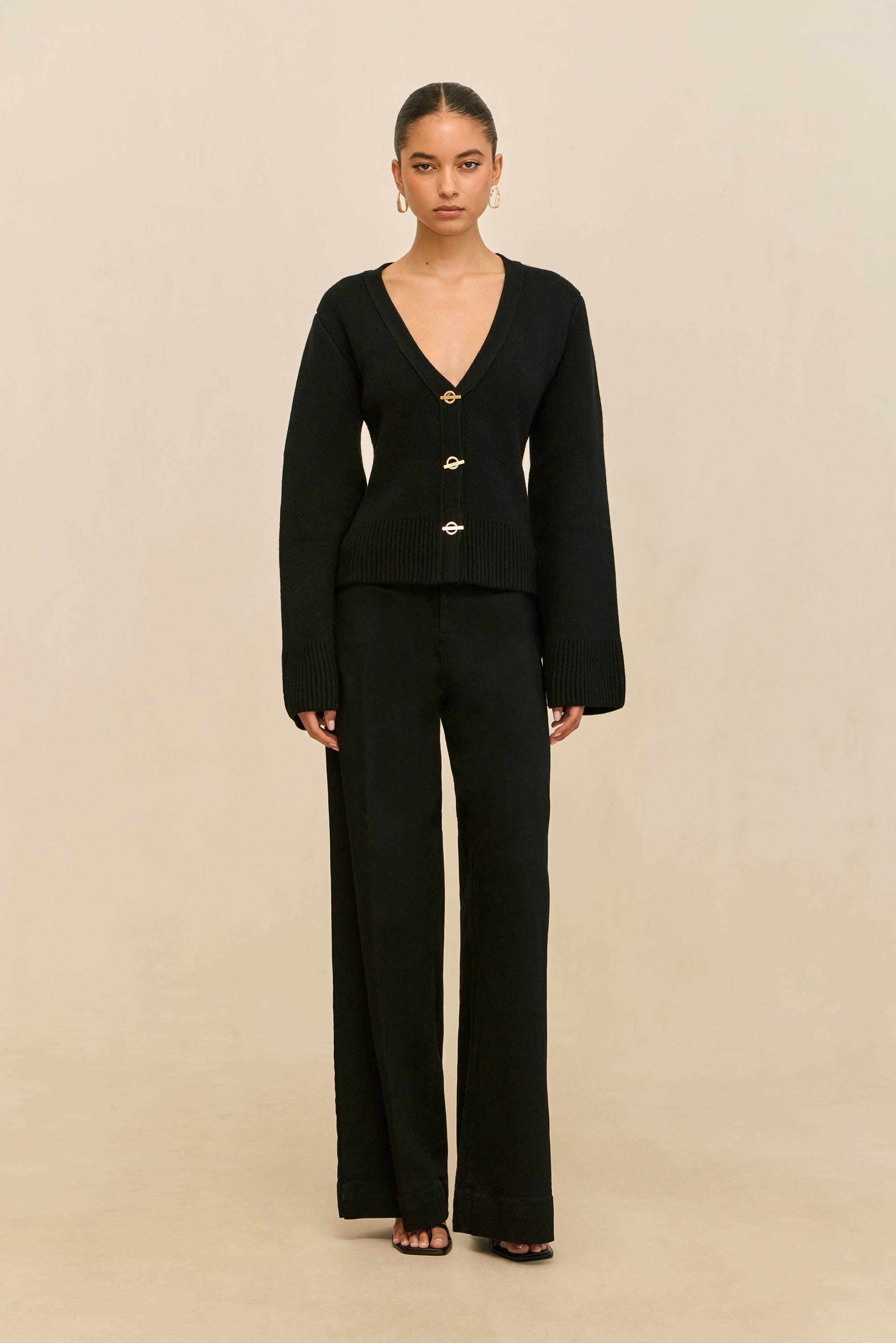 JOS CARDIGAN - BLACK