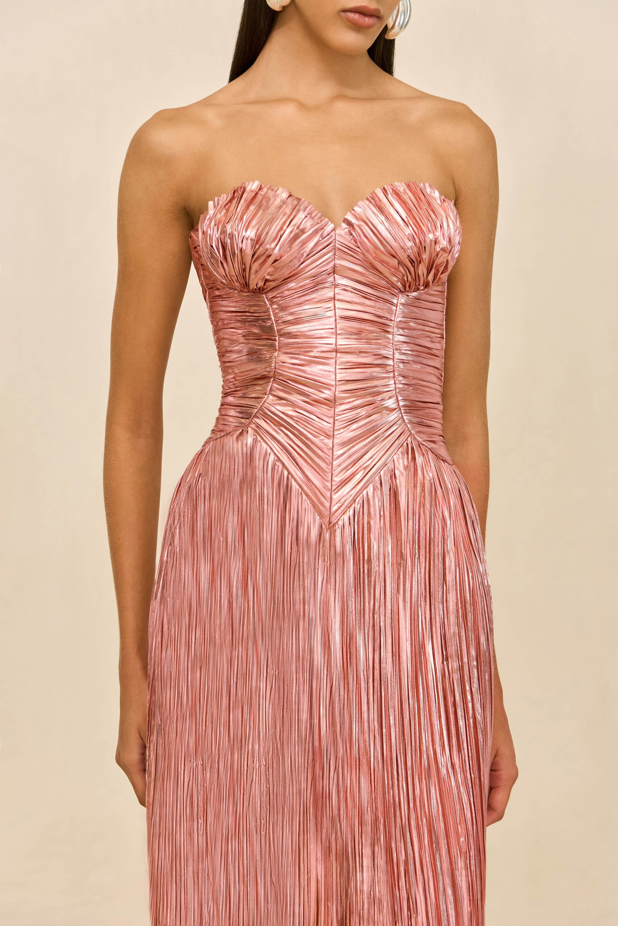 ASHIKA GOWN - PETAL METALLIC