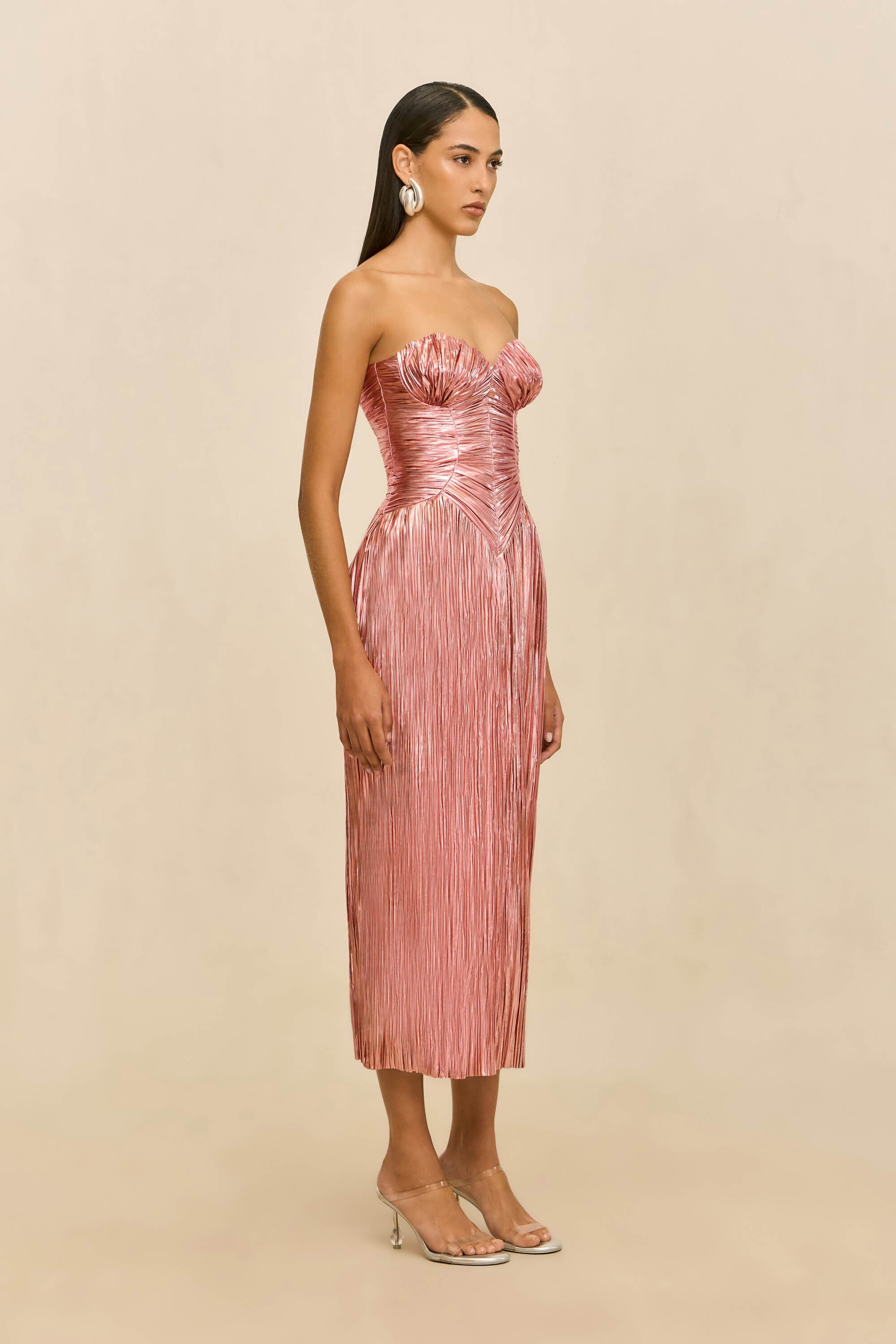 ASHIKA GOWN - PETAL METALLIC