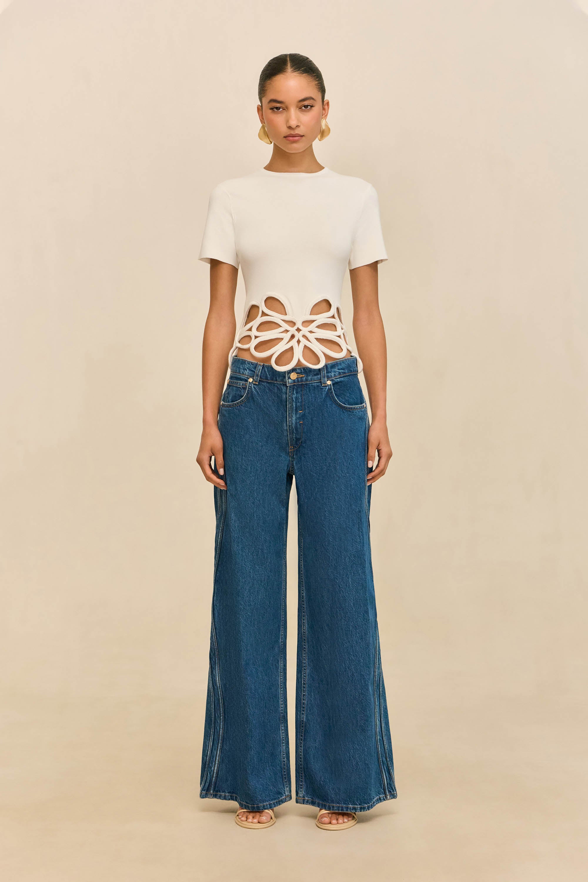 ERES KNIT TOP - OFF WHITE