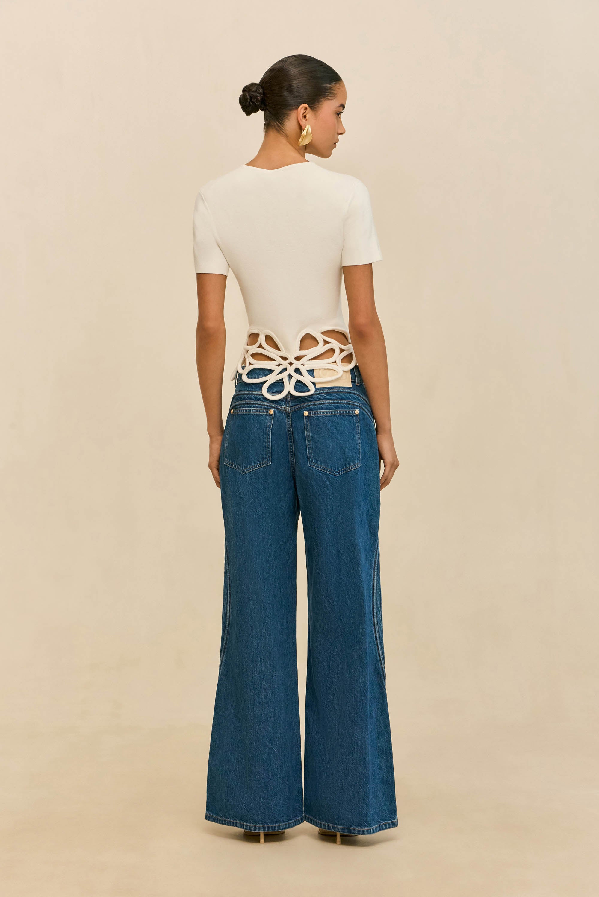 ERES KNIT TOP - OFF WHITE