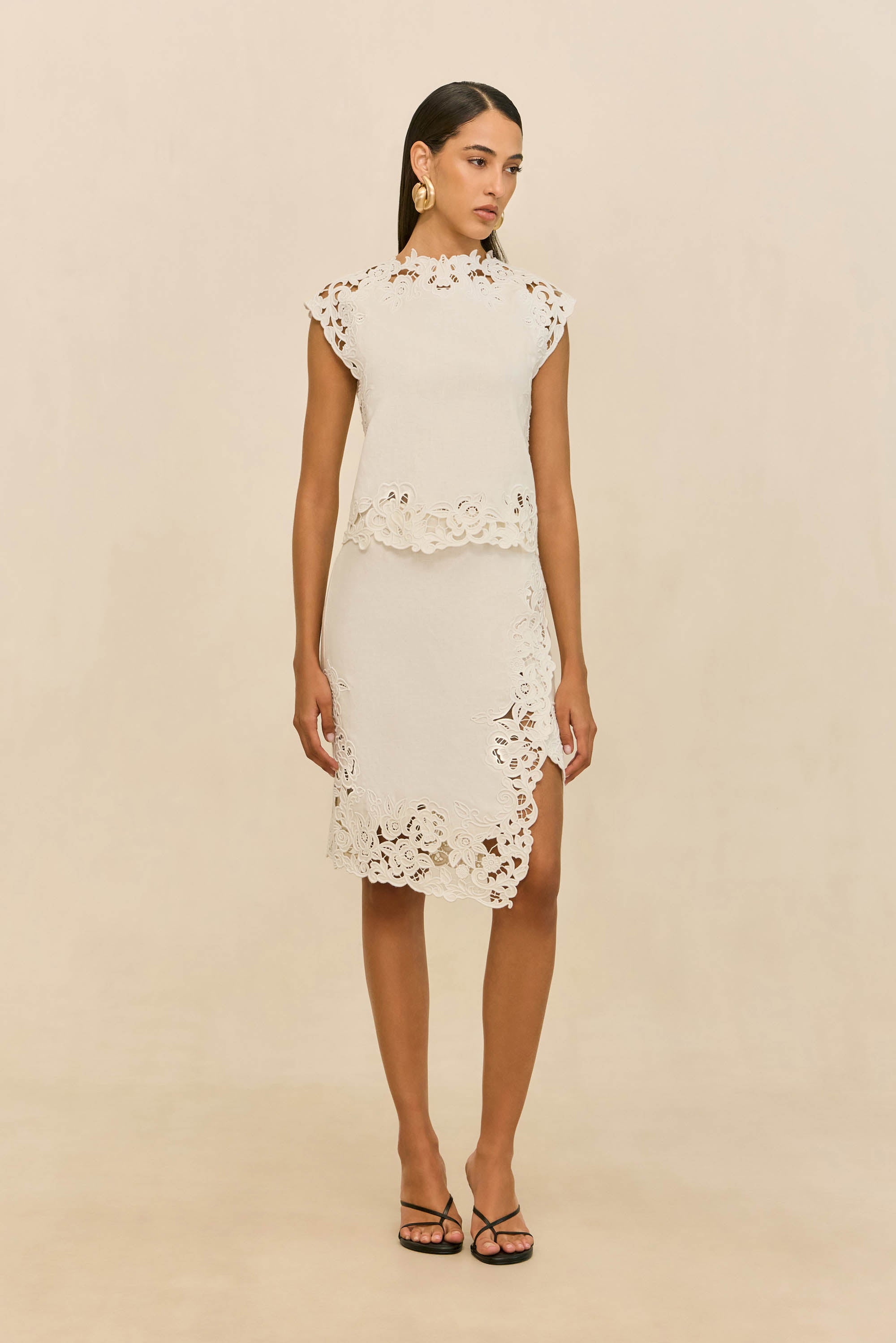 SHAYA SKIRT - OFF WHITE