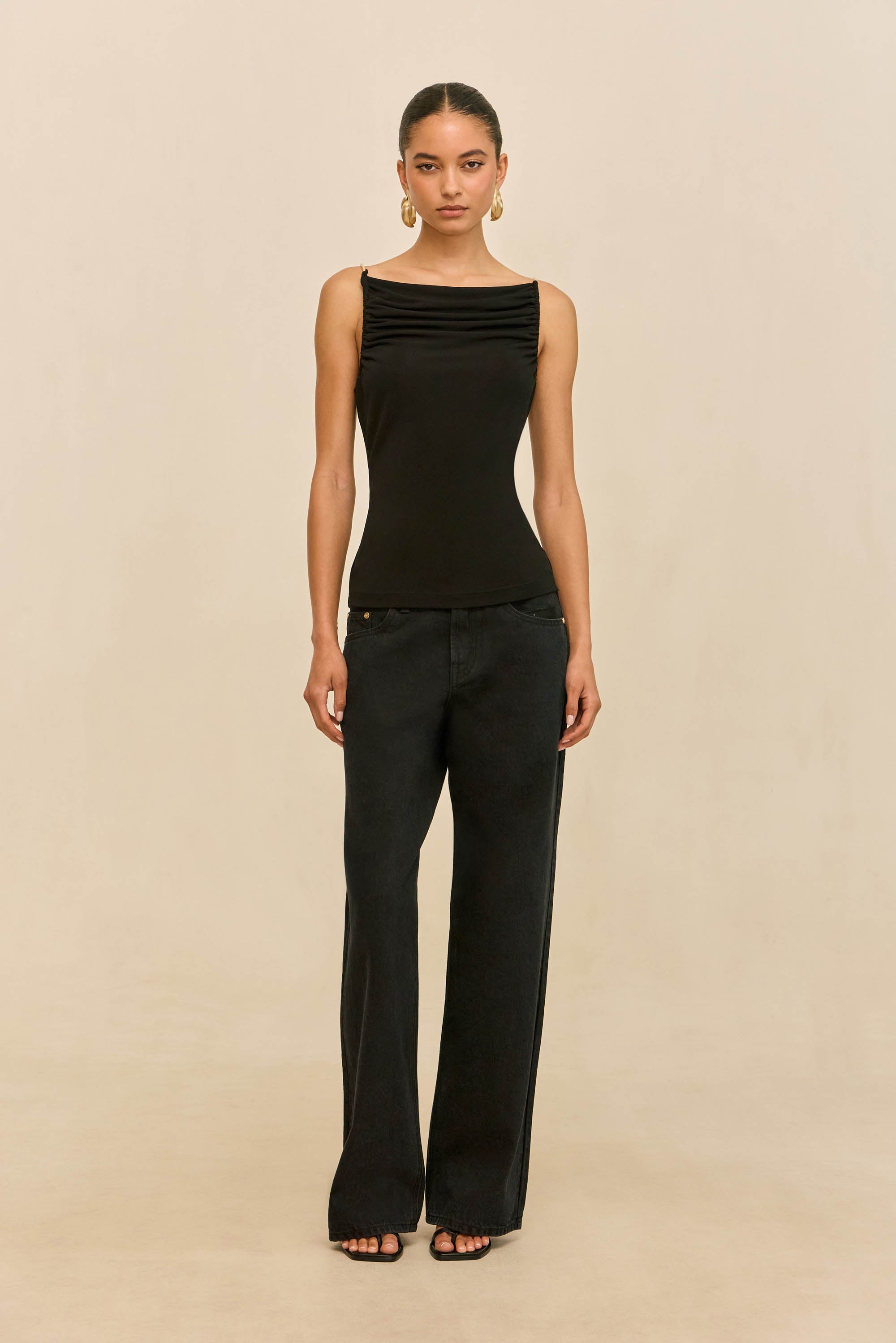 ISIAH TOP - BLACK