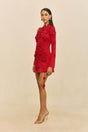 KAELA KNIT DRESS - MERLOT