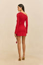 KAELA KNIT DRESS - MERLOT
