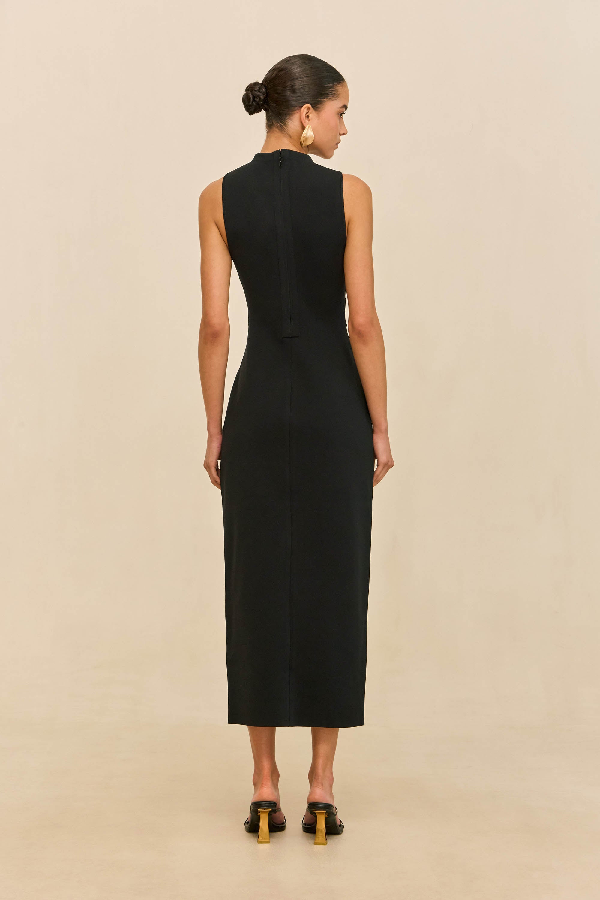 BAYLEE KNIT DRESS - BLACK