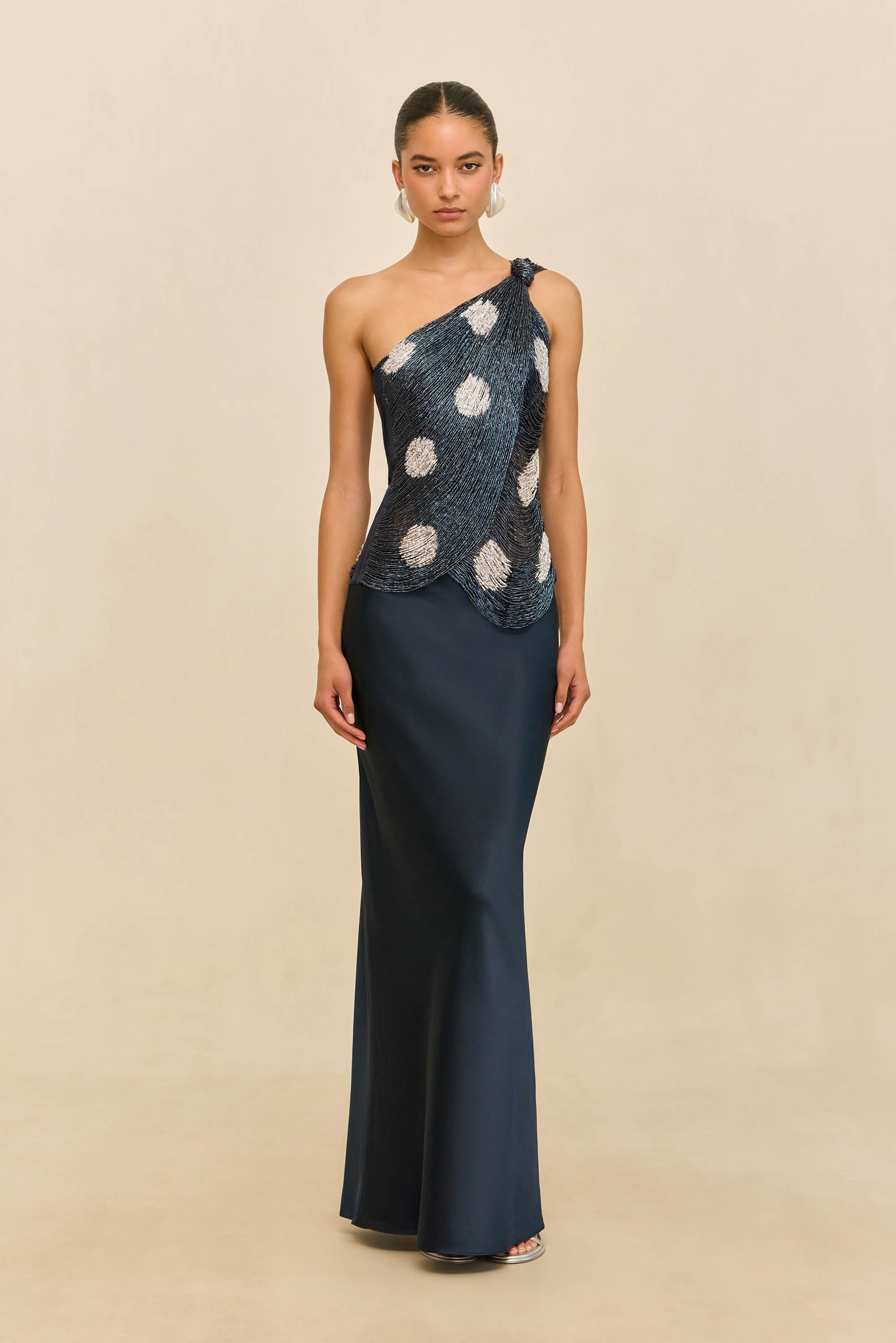 STORMIE TOP - LARGE DOT DEEP LAKE