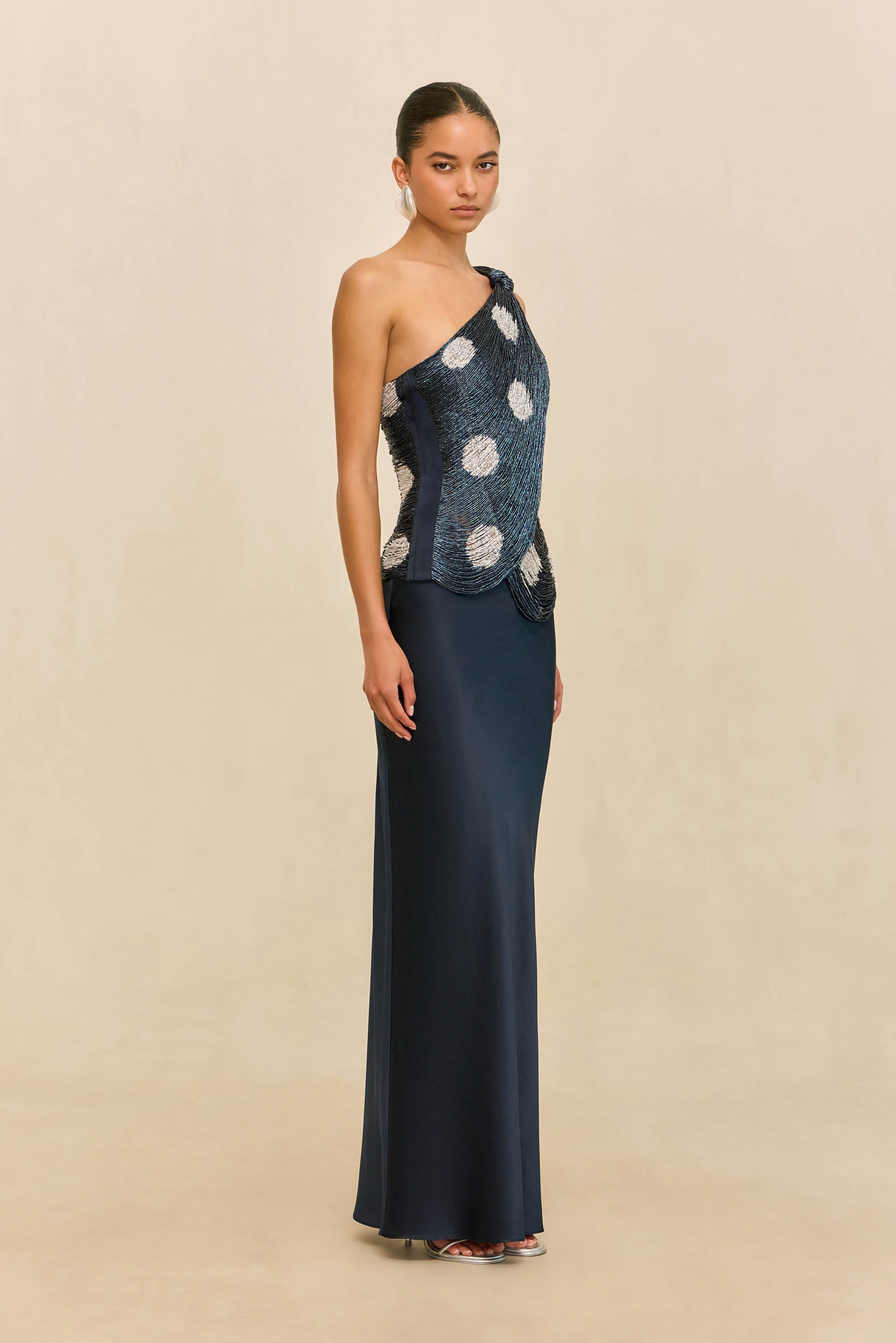 STORMIE TOP - LARGE DOT DEEP LAKE