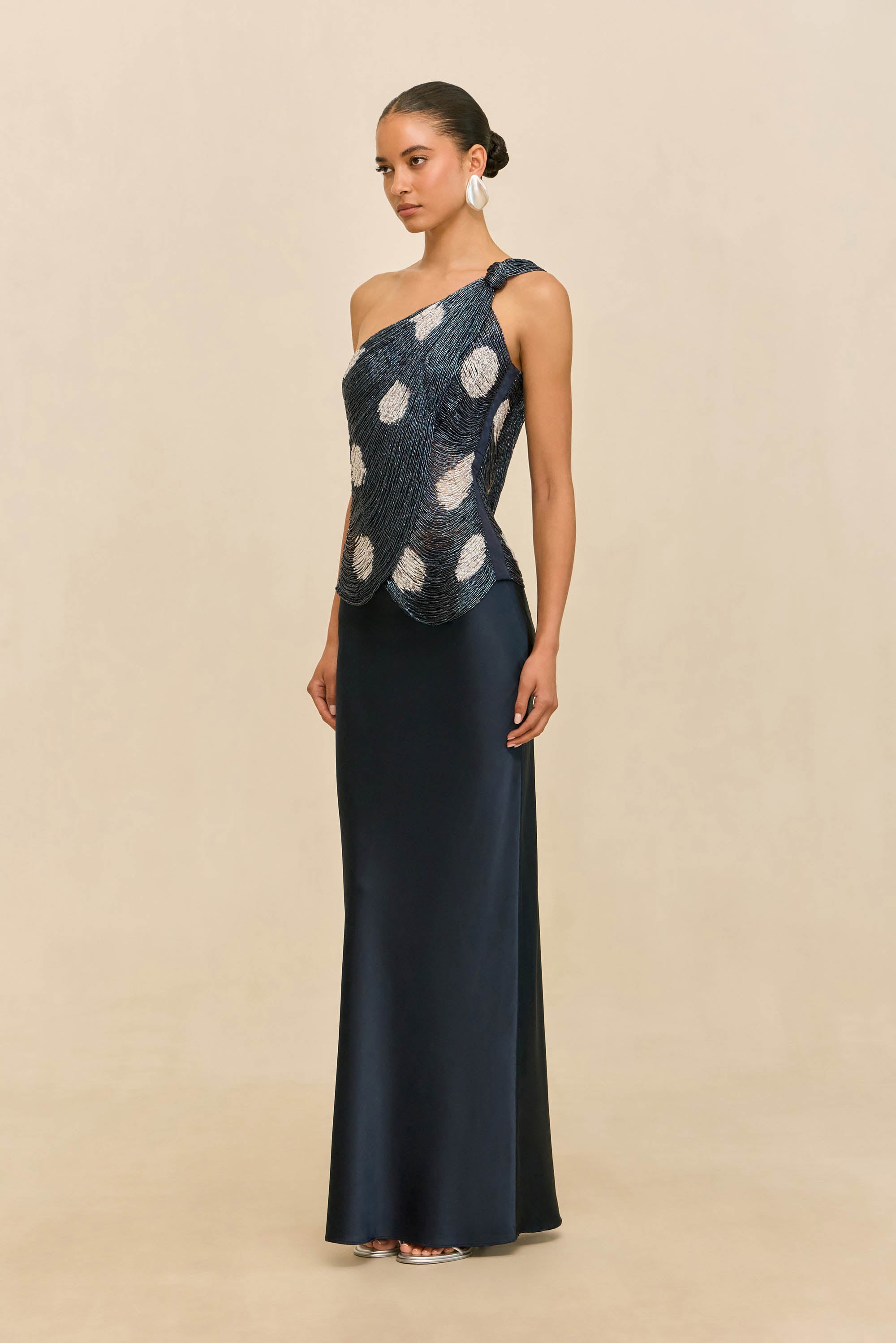 STORMIE TOP - LARGE DOT DEEP LAKE