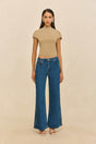 VIRGINIANA KNIT TOP - NUTMEG