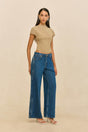 VIRGINIANA KNIT TOP - NUTMEG