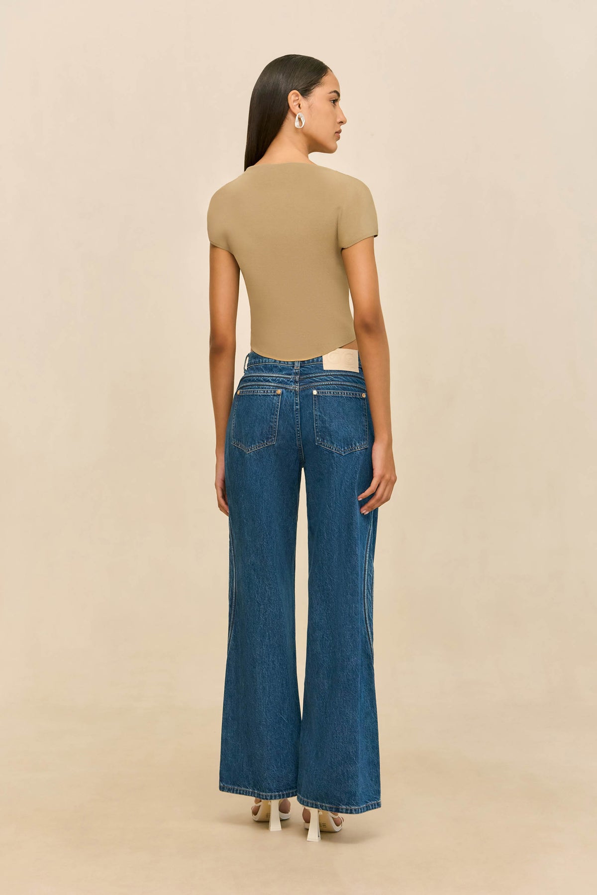 VIRGINIANA KNIT TOP - NUTMEG