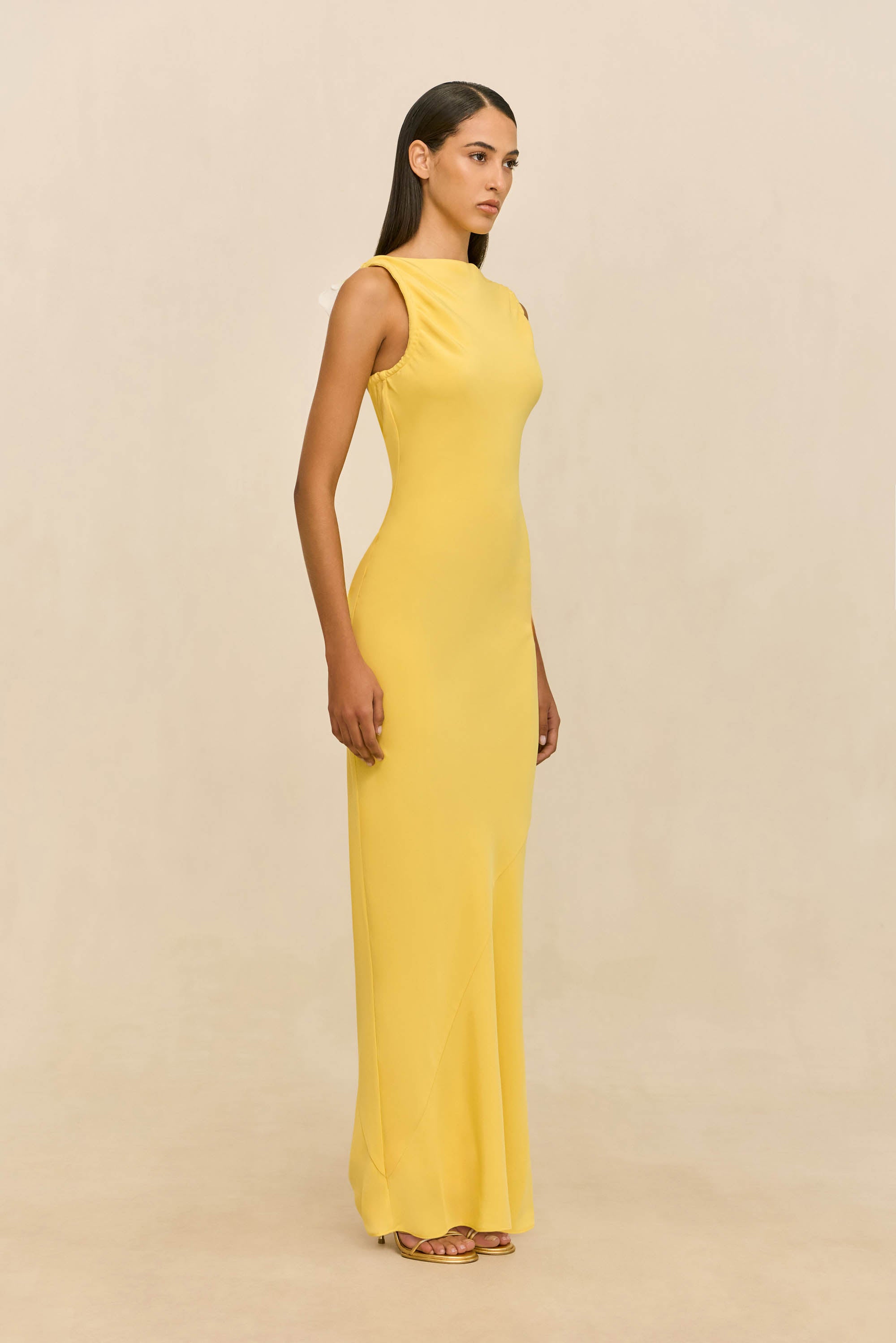 CELESTINA GOWN - CANARY