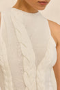 MOLLIE KNIT DRESS - OFF WHITE