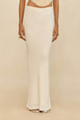 CHANTEL SKIRT - OFF WHITE CREPE