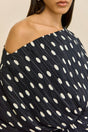 CAMI TOP - SMALL DOT DEEP LAKE