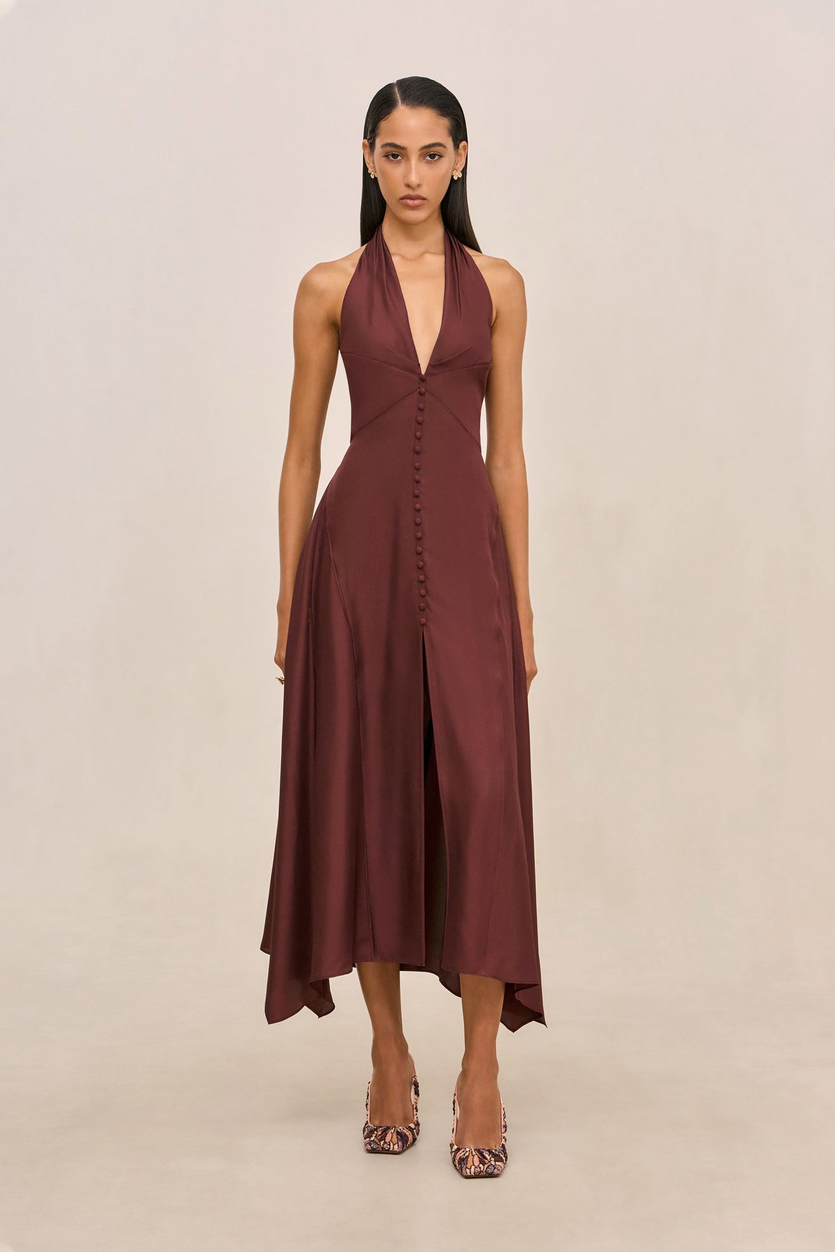 ISLEY DRESS - BORDEAUX