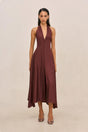 ISLEY DRESS - BORDEAUX