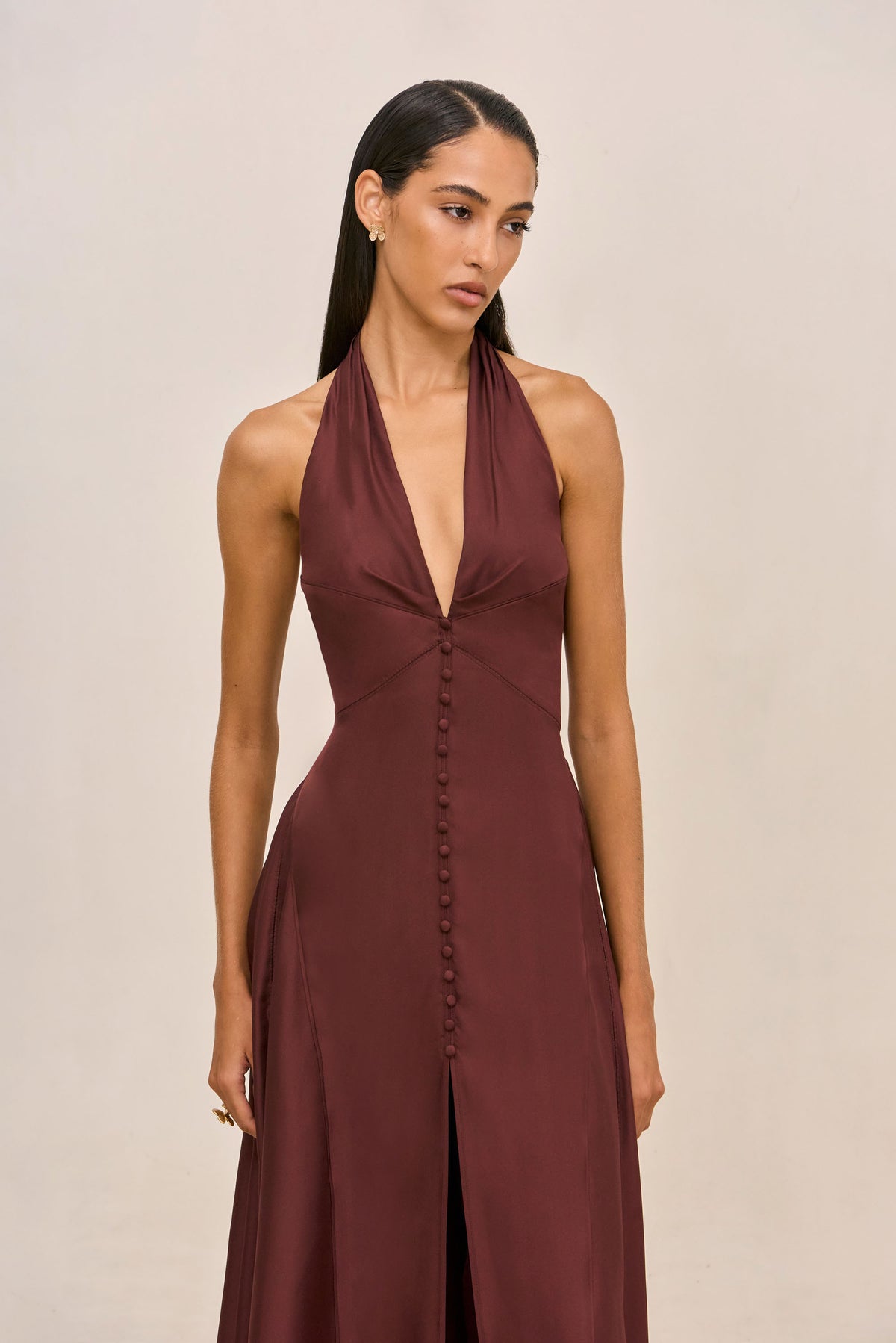 ISLEY DRESS - BORDEAUX