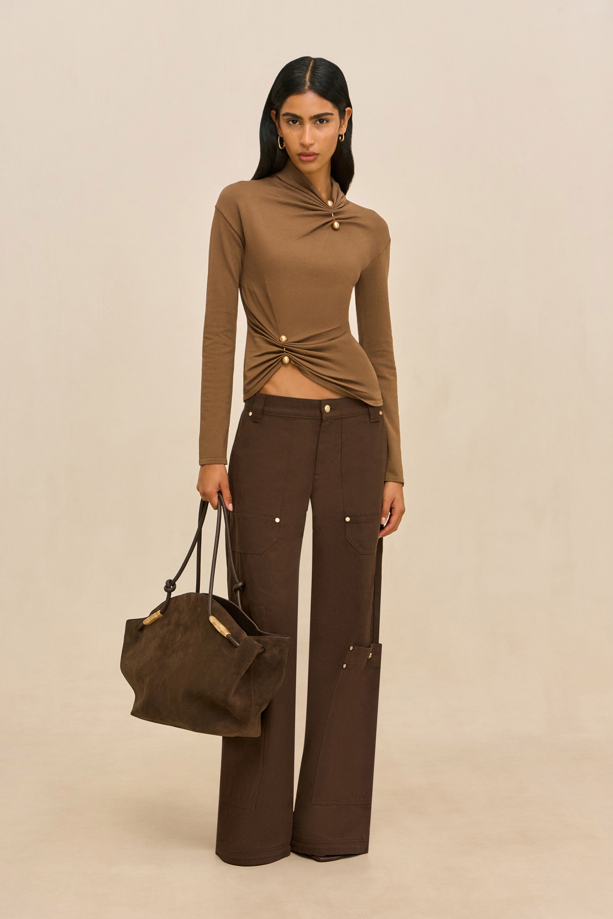 CALLIE KNIT TOP - SPARROW