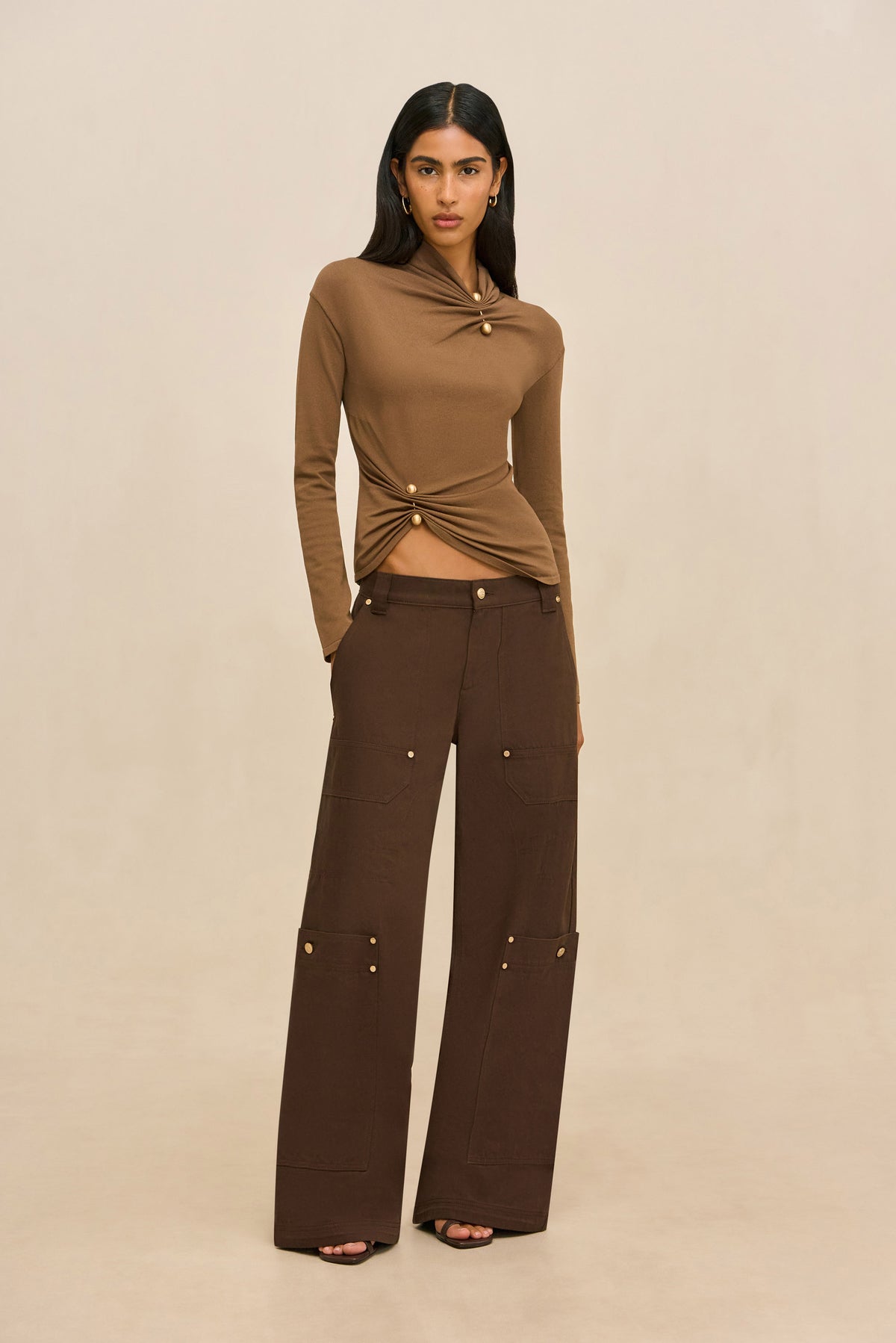 CALLIE KNIT TOP - SPARROW