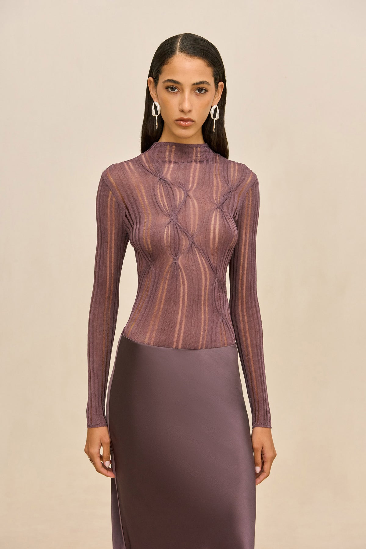TAI KNIT TOP - WARM HAZE