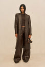 ELI LEATHER COAT - WREN