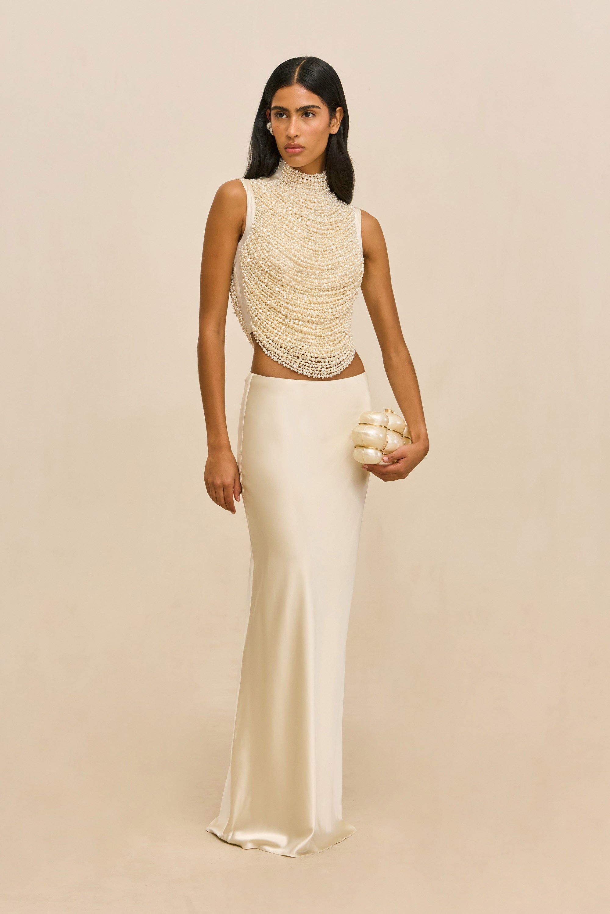 CHANTEL SKIRT - PEARL