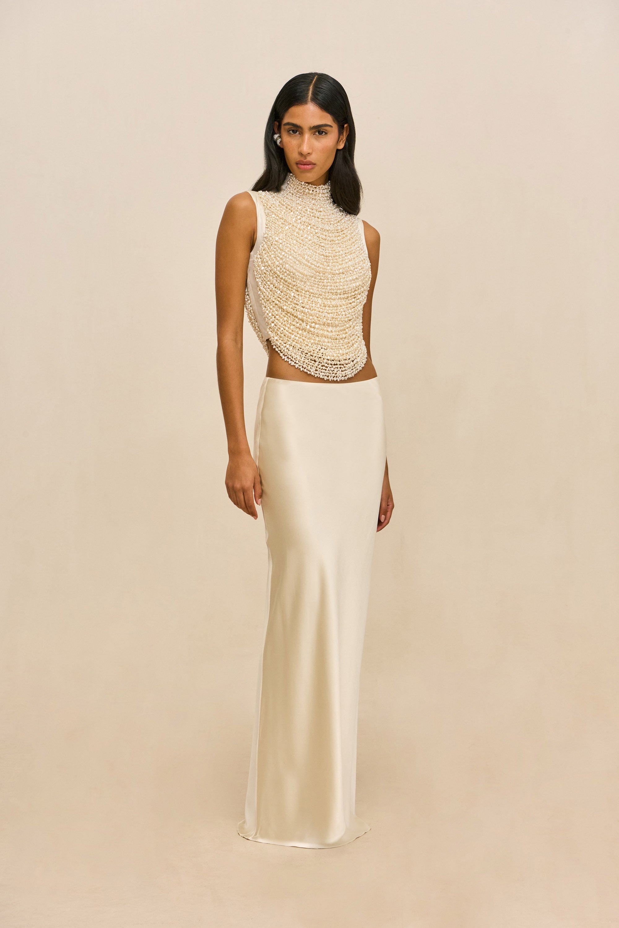 CHANTEL SKIRT - PEARL