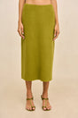 LAZULI SKIRT - CHIVE