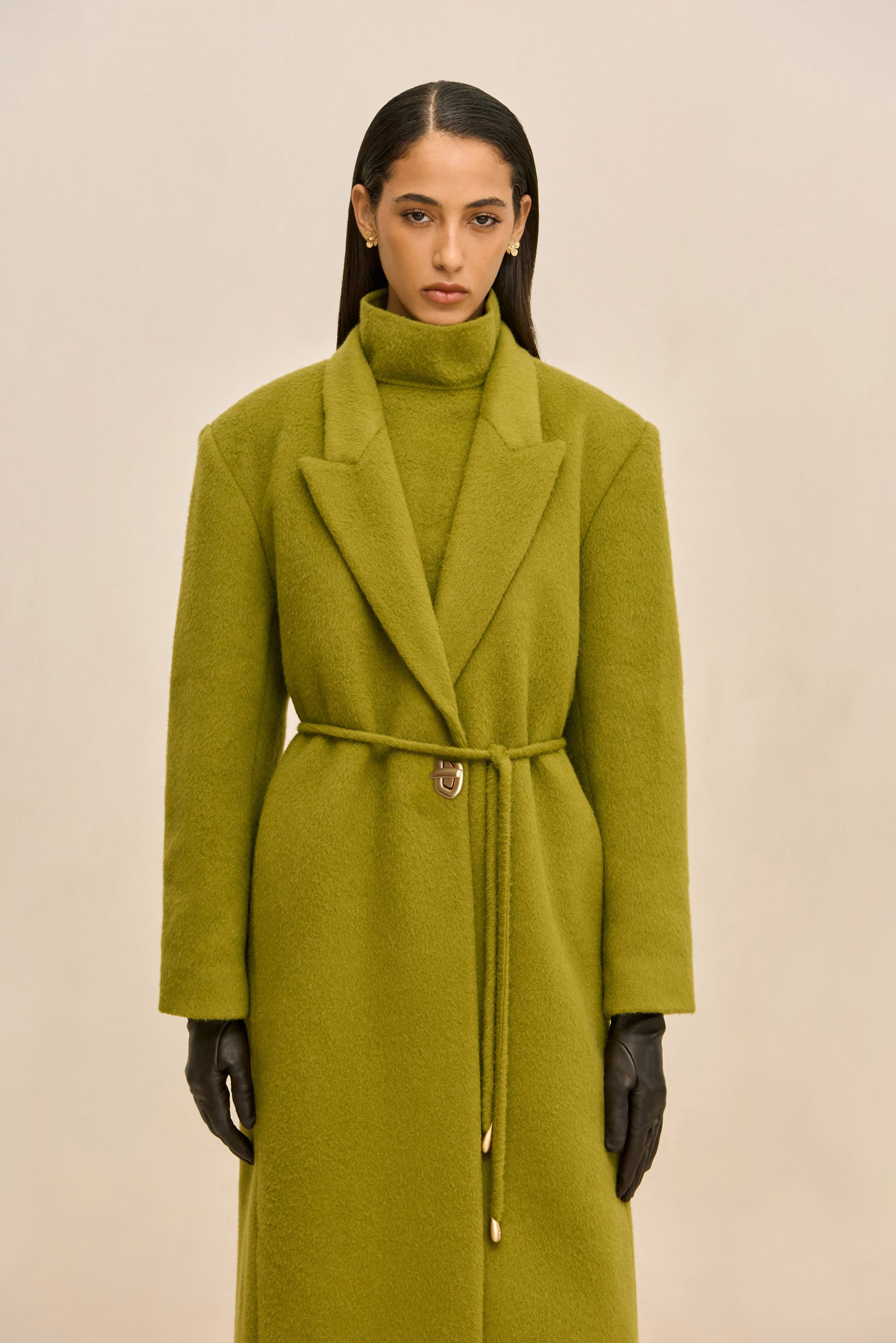 EMM COAT - CHIVE